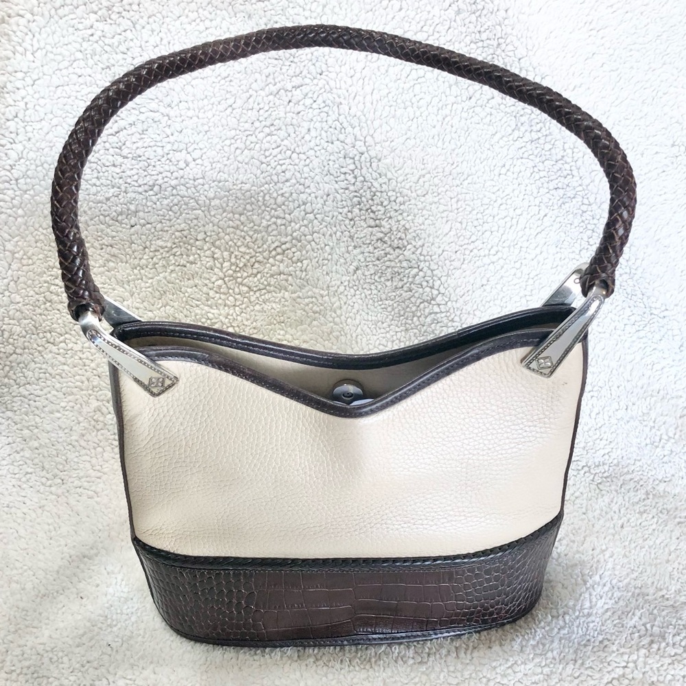 Brighton Two-Tone Leather Shoulder Bag